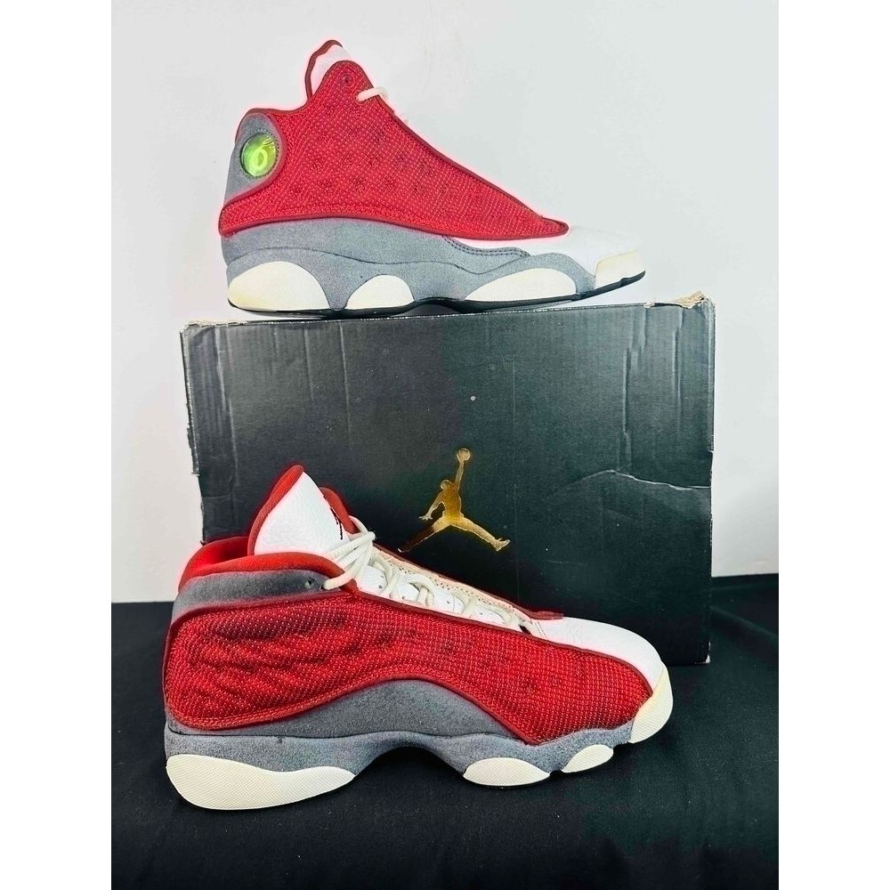 Nike Men Red/White Air Jordan Retro XIII 13 Sneakers Size 7Y